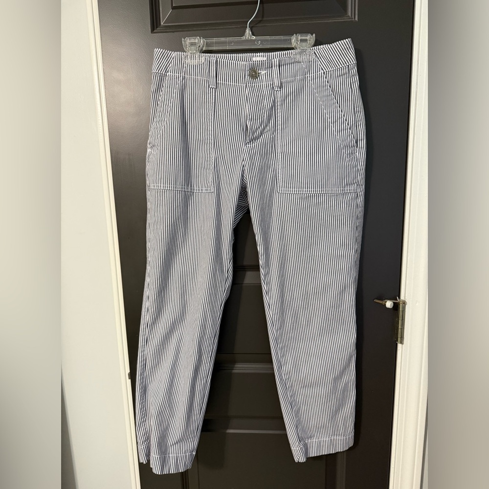 Gap Striped Blue and White Pants
